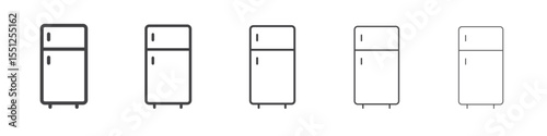 Refrigirator icon outline ilustration vector symbol