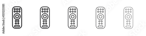 remote control icon outline ilustration vector symbol