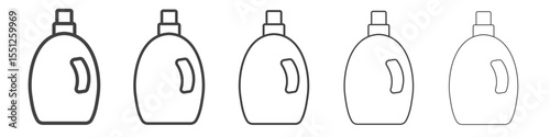 Softener clothes dirt icon outline ilustration vector symbol