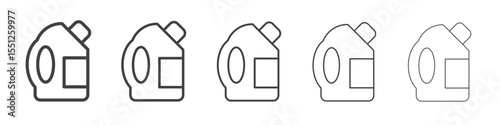 Softener clothes dirt icon outline ilustration vector symbol