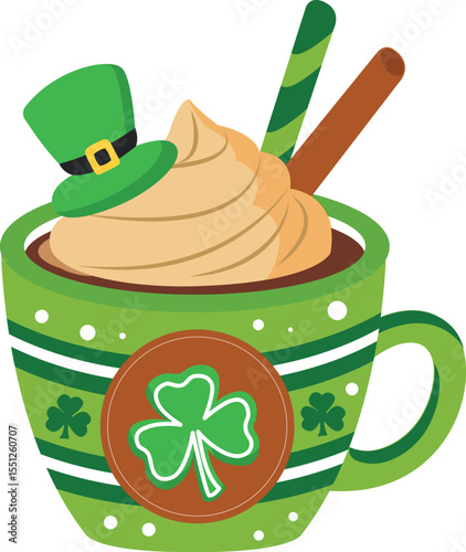 Celebrate St. Patrick's Day with a Festive Irish Cream Hot Chocolate