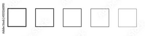Stop icon outline ilustration vector symbol