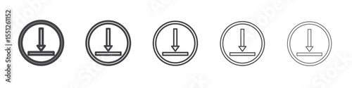 submit progress icon outline ilustration vector symbol