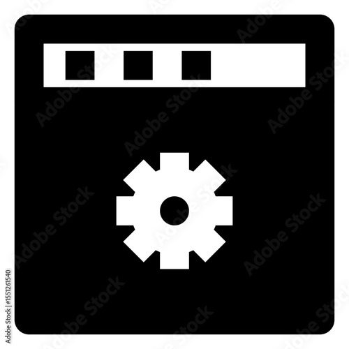 web and seo solid icon set