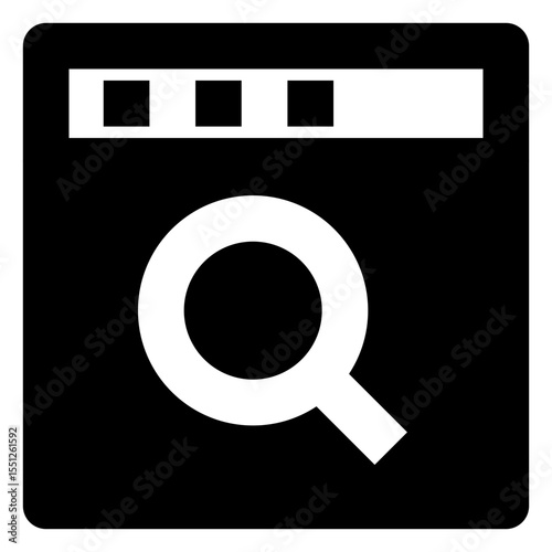 web and seo solid icon set