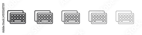 Switch keyboard icon outline ilustration vector symbol