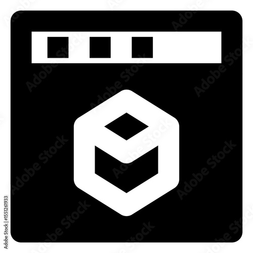 web and seo solid icon set