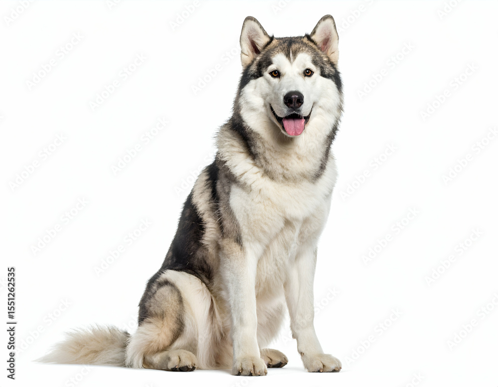 Majestic Malamute Proud Alaskan Malamute Dog Breed Portrait Majestic Malamute Proud Alaskan Malamute Dog Breed Portrait