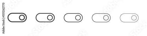 Toggle icon outline ilustration vector symbol