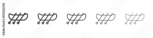 trireme icon outline ilustration vector symbol