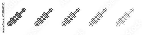 Trowel icon outline ilustration vector symbol