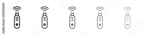 Ultrasonic face skin scrubber icon outline ilustration vector symbol