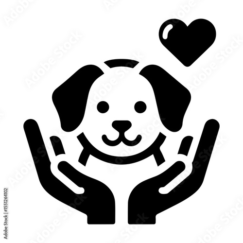 Pet love icon