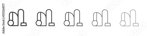 Vacuum cleaner Icon outline ilustration vector symbol