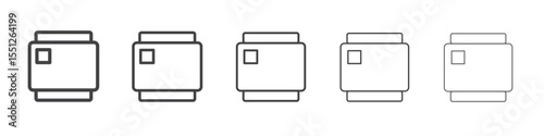 Vault icon outline ilustration vector symbol