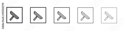 Windows cleaning icon outline ilustration vector symbol