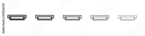 Withdraw Money in ATM icon outline ilustration vector symbol
