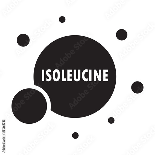 isoleucine amino acid glyph icon