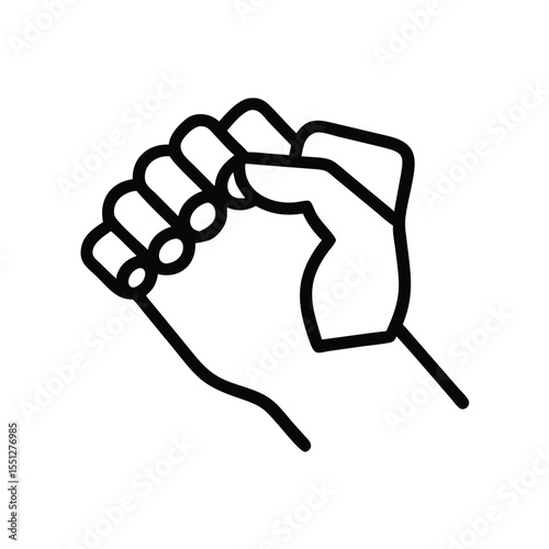 Isolated hand fist vector illustration graphic design concept for strength and solidarity sign 96