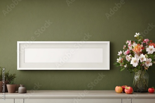 Serene Still Life with Fresh Floral Arrangement