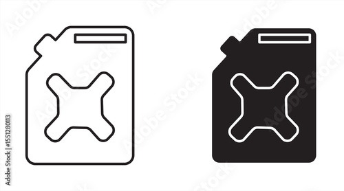 Oil and Fuel industry icon, gallon, Editable Stroke, EPS 10, illustrator vector