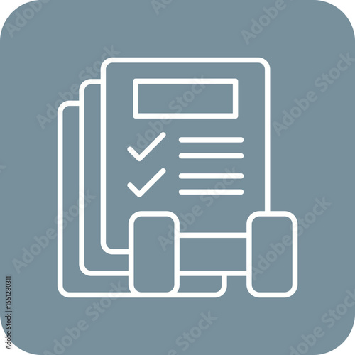 Fitness plan Icon