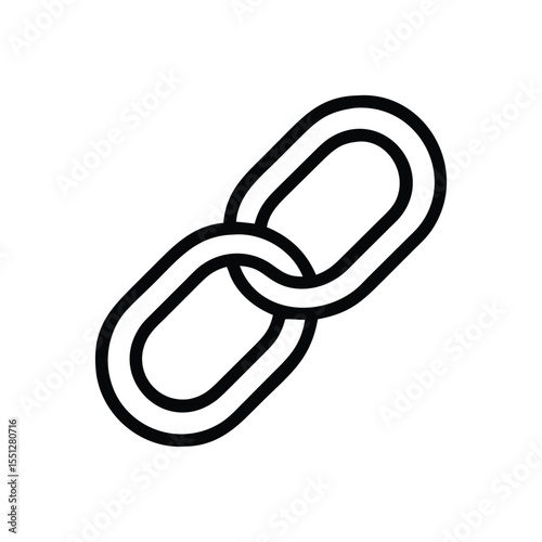 Link icon vector illustration of chain connection symbol for website and mobile design element