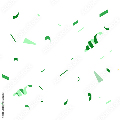 green confetti simple design