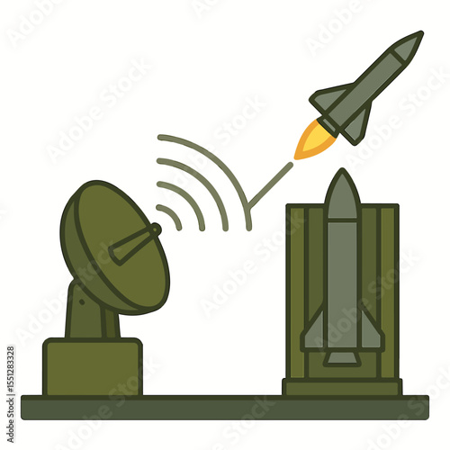 national defense (military, war equipment and military strategy, technology, cyberwar). globalization, diplomacy, and world peace. vector illustration