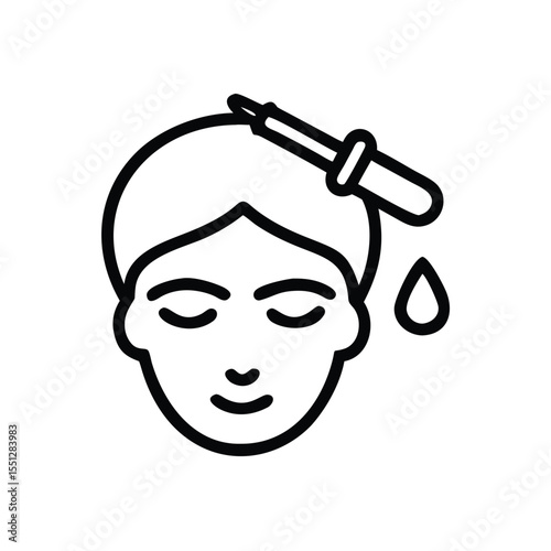 Woman applying serum with dropper for skincare routine and beauty treatment for healthy glowing skin