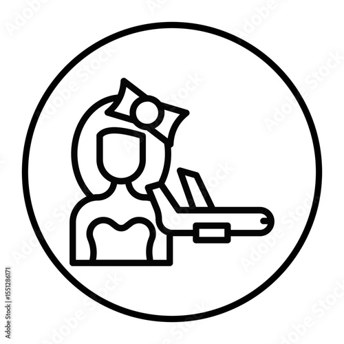 Flight Attendant Vector Icons