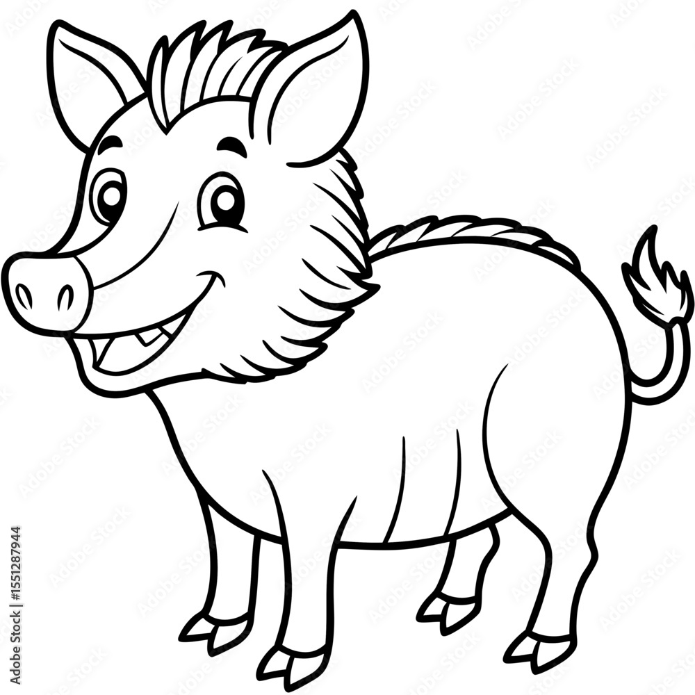 Naklejka premium animal coloring pages