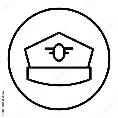 Pilot Hat Vector Icons