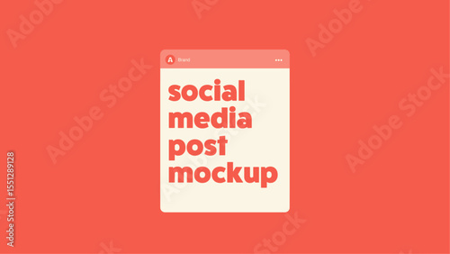 Minimalist Social Media Post Mockup