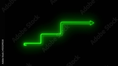 neon icon goal achievement, excellence in personal or professional growth 4k.