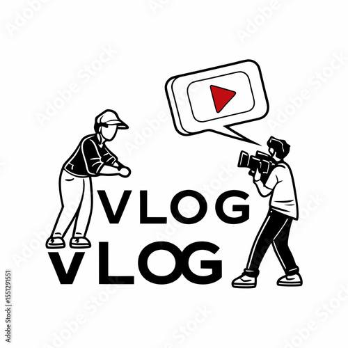 Filming a vlog outdoors, capturing video content for online audiences, content creation