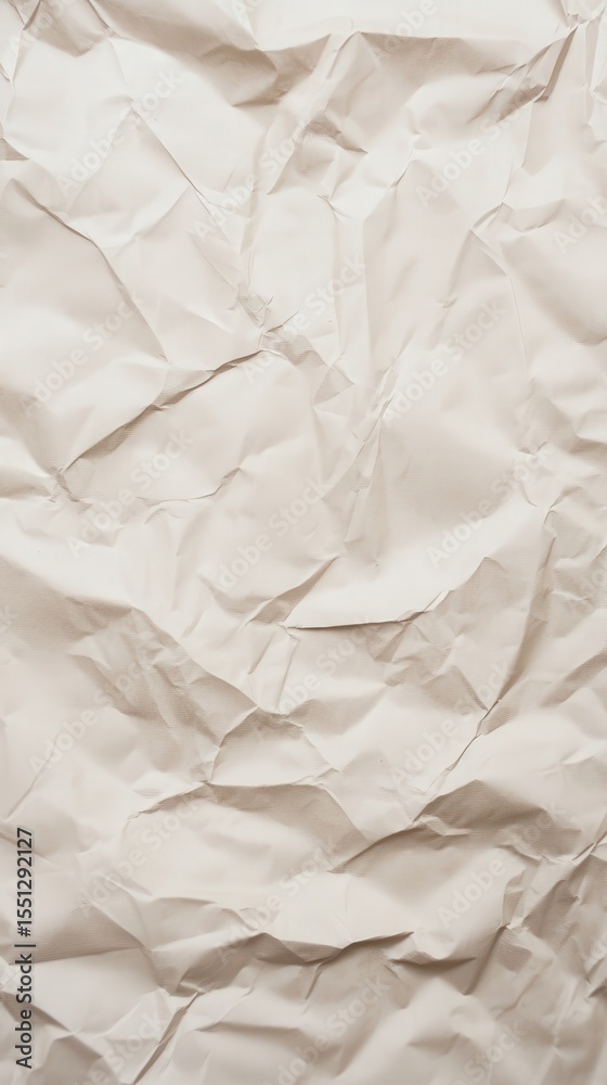 Obraz premium Crumpled Beige Paper Texture