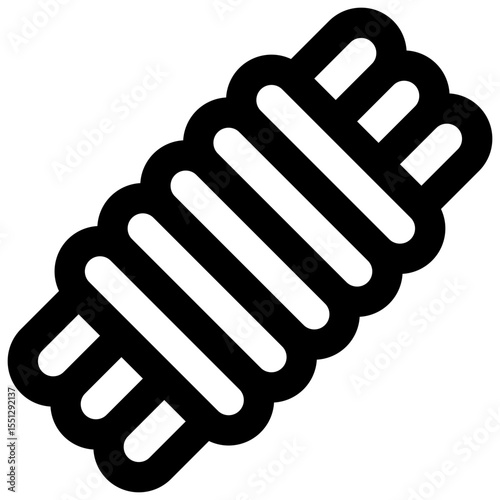 Rope. Editable stroke vector icon.