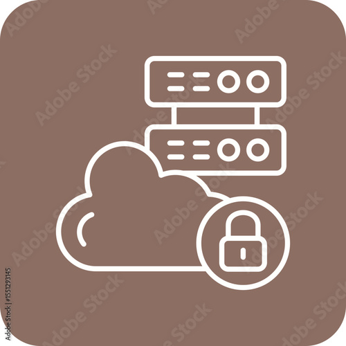 Cloud lock Icon