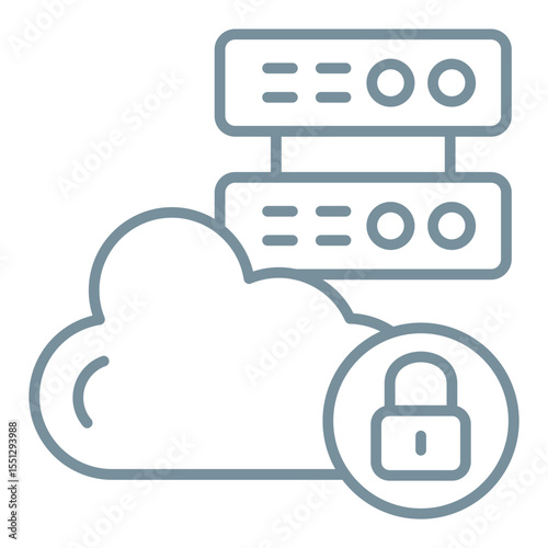 Cloud lock Icon