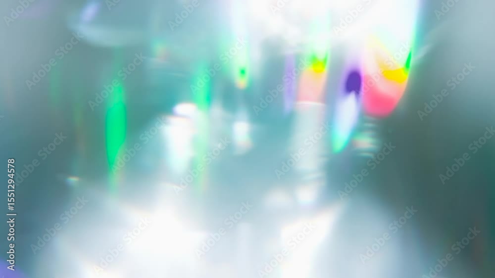 Abstract light leaks colorful bokeh blurry background texture vibrant glow iridescent prism effect photographic lens flare overlay design element digital art