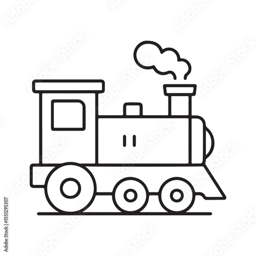 Realistic train exhaust steam cloud in cmyk vector art