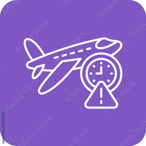 Flight delay Icon
