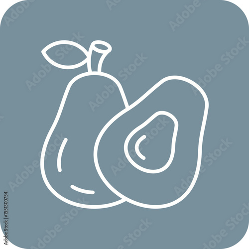 Avocado Icon