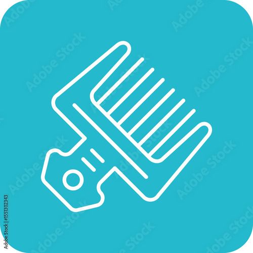 Afro comb Icon