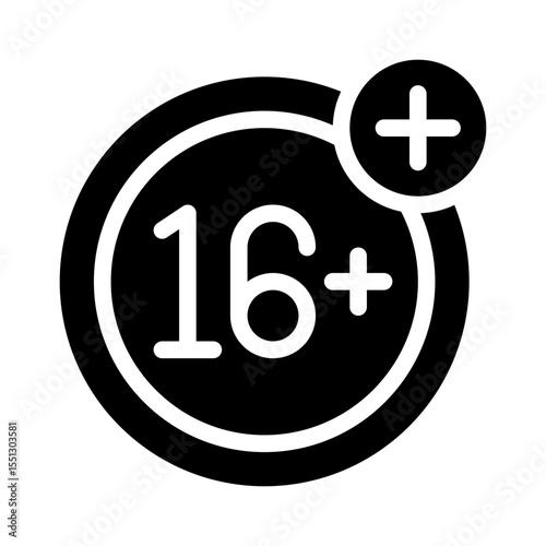 16 plus glyph icon