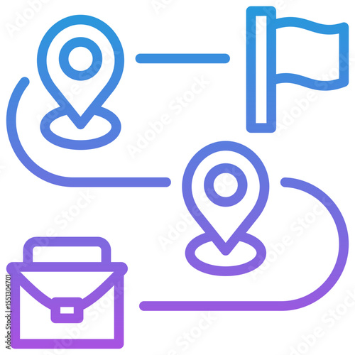 Business Roadmap Icon