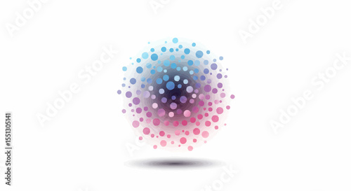 A mesmerizing design features a gradient of circles creating a visually captivating graphic element.