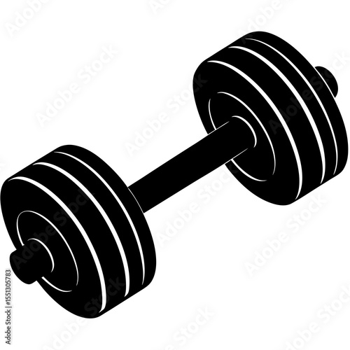 dumbbell isolated on white background