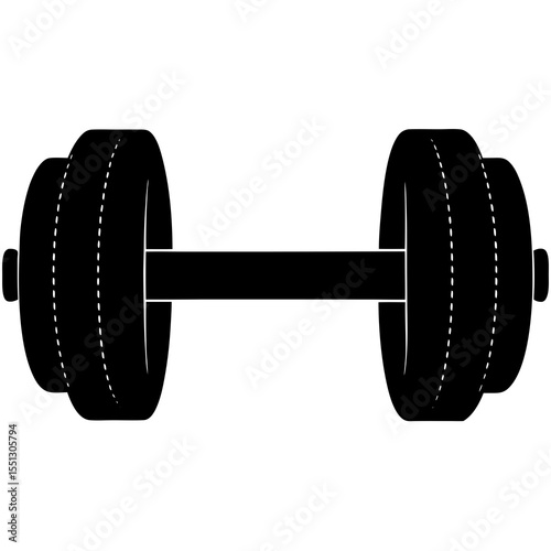 dumbbell isolated on white background
